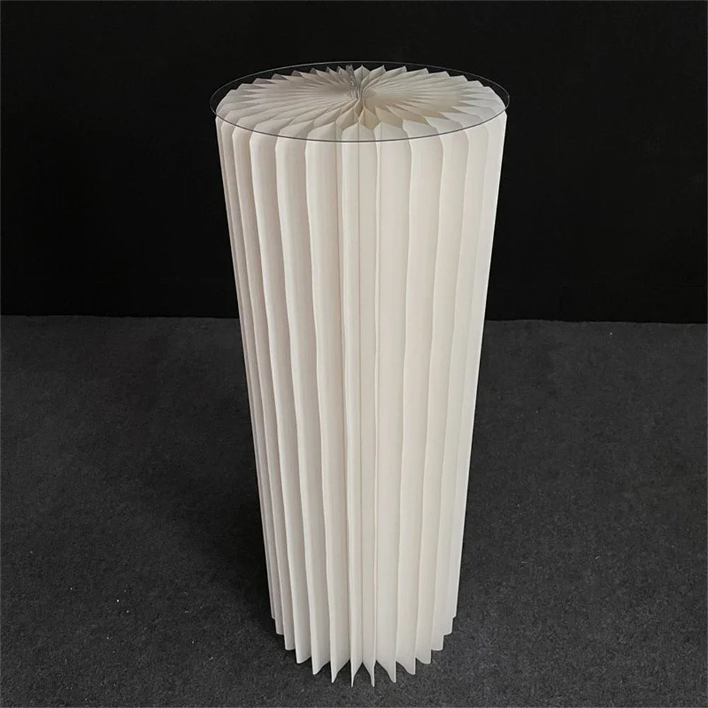 Paper Folding Cylinder Wedding Ramadan Decoration Birthday Anniversary DIY Party Supplies Baby Shower Dessert Table Cake Stand