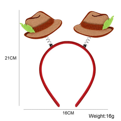 Munich beer headband photo props party decorations Love Oktoberfest headband buckle Makeup costume props christmas decoration