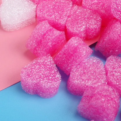 100pcs/lot Pink Heart Shaped Foam for Wedding Party Home Decoration Gift Box Filling Material Packing Wedding Flower Box Filler