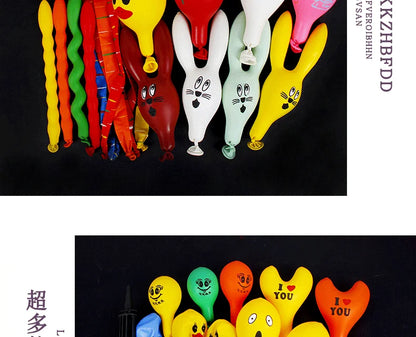 50/100pcs 3D Cartoon Balloons Special-Shape Birthday Party Decoration Helium Inflatable Balloons Animal Duck Rabbit Balloon
