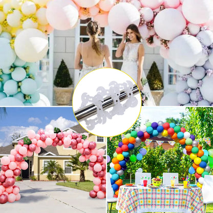 50pcs Balloon Arch Clip Wedding Balloons Balloon Arch Folder Accessories Balloon Rings Buckle Plastic Flower Buckle