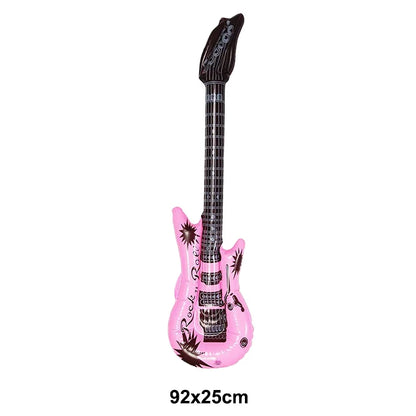 Inflatable Rock Star Toy Ballon Inflatable Party Props Balloons Guitar Saxophone Keyboard Piano Rock Toys Karaoke Party Decors