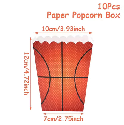 Basketball Birthday Decoration Disposable Tableware Basketball Party Paper Plates Napkins Basketball Birthday Baby Shower Decor