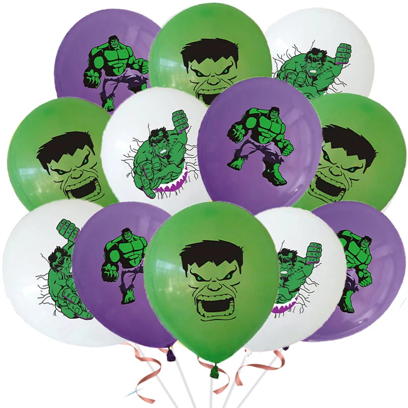 Super Hero Hulk Birthday Party Decoration Balloons Kids Disposable Tableware Cup Plate Backdrop Cake Topper Baby Shower Supplies