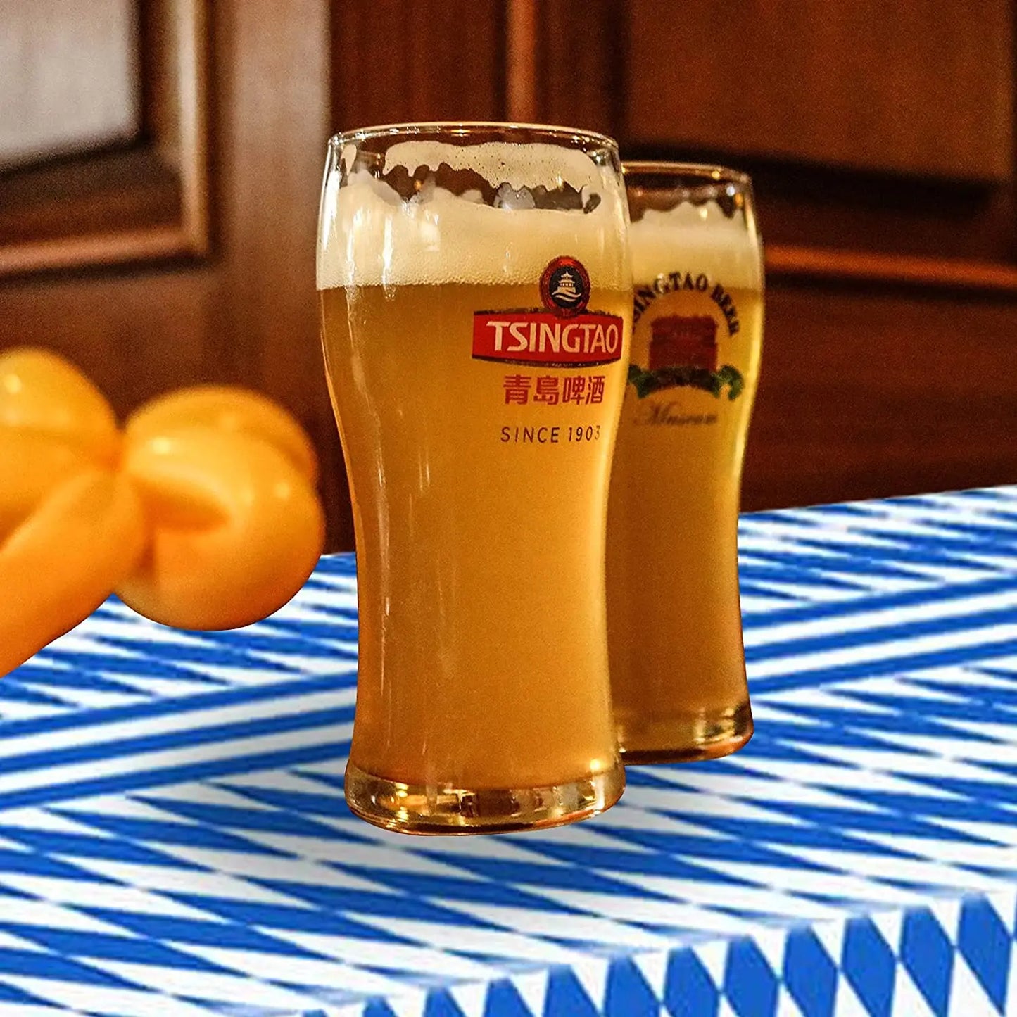 Oktoberfest Table Cloth Pennant Decorations Diamond Table Cover Banners Bavarian Beer Festival Indoor Outdoor Party Decorations