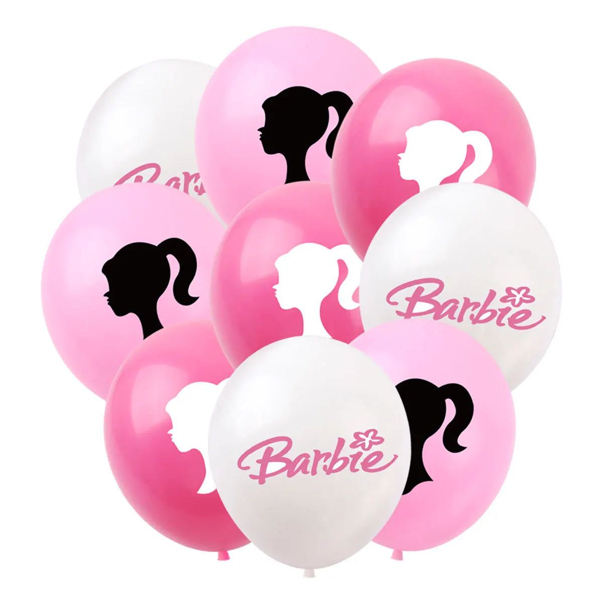 MINISO Barbie Birthday Party Decorations Tableware Paper Cups Plates Napkins Balloons Banner Backdrop Pink Baby Shower Supplies