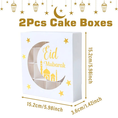 EID Mubarak Decor Candy Box Ramadan Decoration 2025 for kid Packaging Box Ramadan Kareem Islamic Muslim Party Eid Al Adha Gifts
