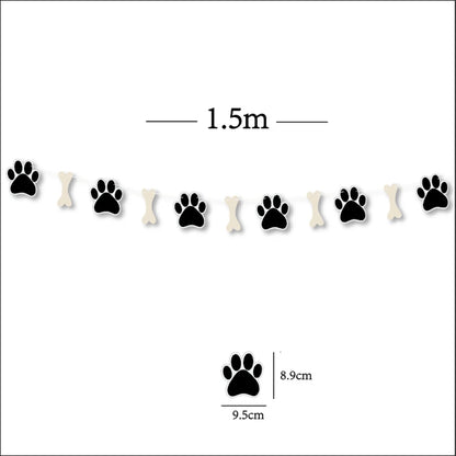 Dog Birthday Party Supplies Pet Dog Disposable Tableware Paper Plates Napkins Cups Puppy Birthday Party Baby Shower Decorations