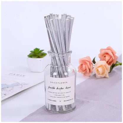 10Guests Silver Shiny Diamond Disposable Tableware Wedding Paper Plate Cups Napkin Happy Princess Birthday Party Decor