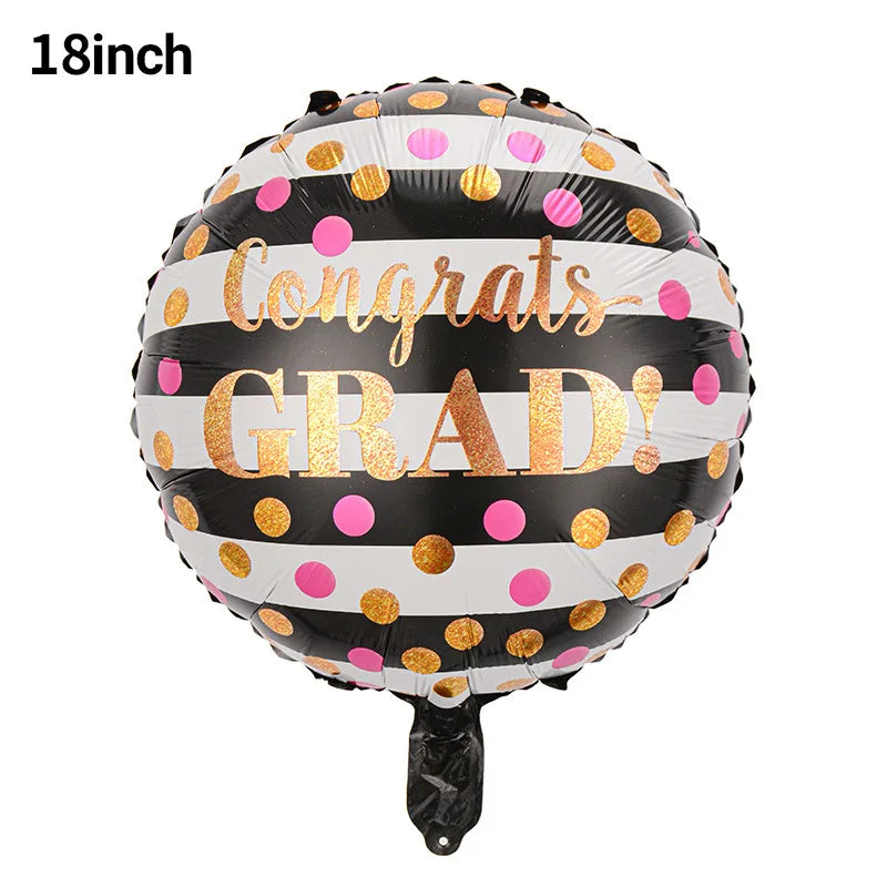 Graduation Party Balloon Owl Helium Globe Foil Balloon Congrats Grad School Celebrations 2024 Party Decorations Globos Ballons
