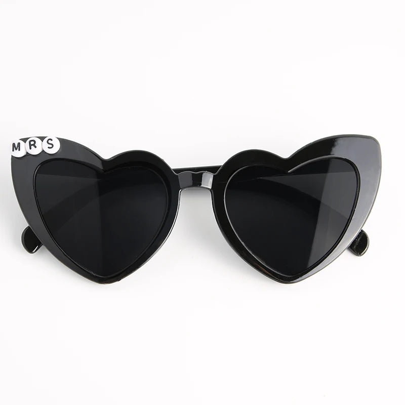 Heart Shaped Sunglasses Wedding Bride Bridesmaid Gift Bachelorette Party Favors Bridal Squad Glasses Bulk 12/24/36/48/60PCS