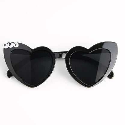 Heart Shaped Sunglasses Wedding Bride Bridesmaid Gift Bachelorette Party Favors Bridal Squad Glasses Bulk 12/24/36/48/60PCS