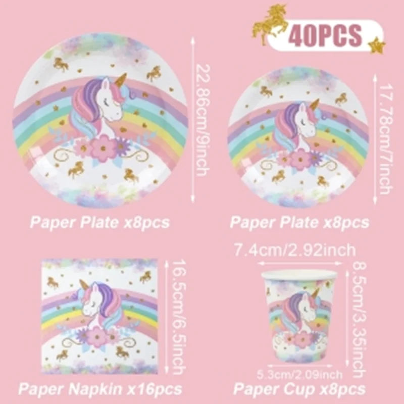 Unicorn 3D Paper Candy Boxes Gift Packing Box Unicorn Theme Party Decoration Kids Wedding Baby Shower Party Supplies Favors