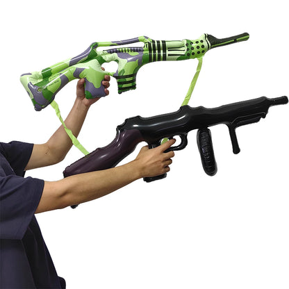 Camouflage Military Theme PVC Inflatable Toy Gun Army Cosplay Prop Kids Boys Favor Gifts Birthday Party Decoration Supplies