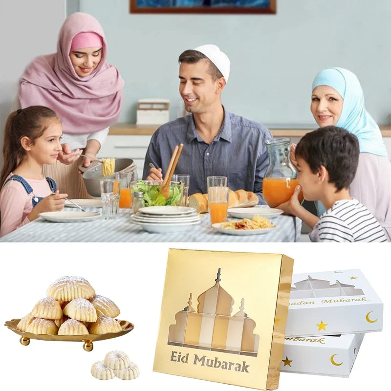 EID Mubarak Decor Candy Box Ramadan Decoration 2025 for kid Packaging Box Ramadan Kareem Islamic Muslim Party Eid Al Adha Gifts