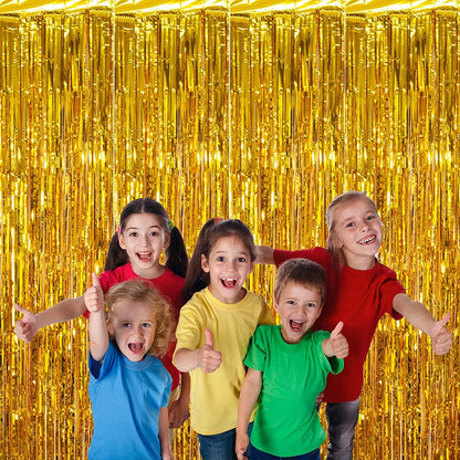 Golden Glitter Tassel Background Decoration, Ceremony, Bachelorette, Wedding, Birthday Party Decoration, Photography Props 1m*2m