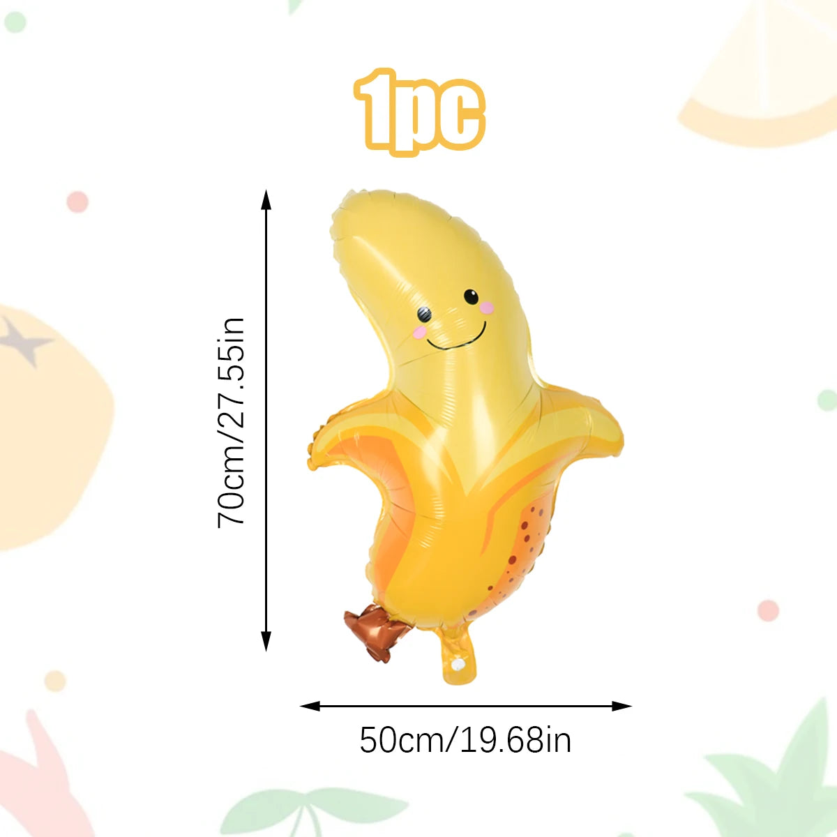 1/7pcs Strawberry Broccoli Corn Banana Tomato Orange Carrot Balloons Suitable for Birthday, Baptism, Summer Party, Fruit Theme