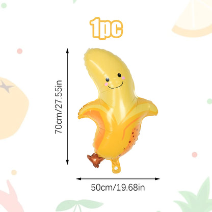 1/7pcs Strawberry Broccoli Corn Banana Tomato Orange Carrot Balloons Suitable for Birthday, Baptism, Summer Party, Fruit Theme