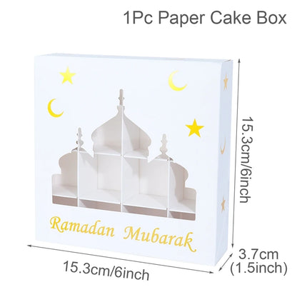 EID Mubarak Decor Candy Box Ramadan Decoration 2025 for kid Packaging Box Ramadan Kareem Islamic Muslim Party Eid Al Adha Gifts