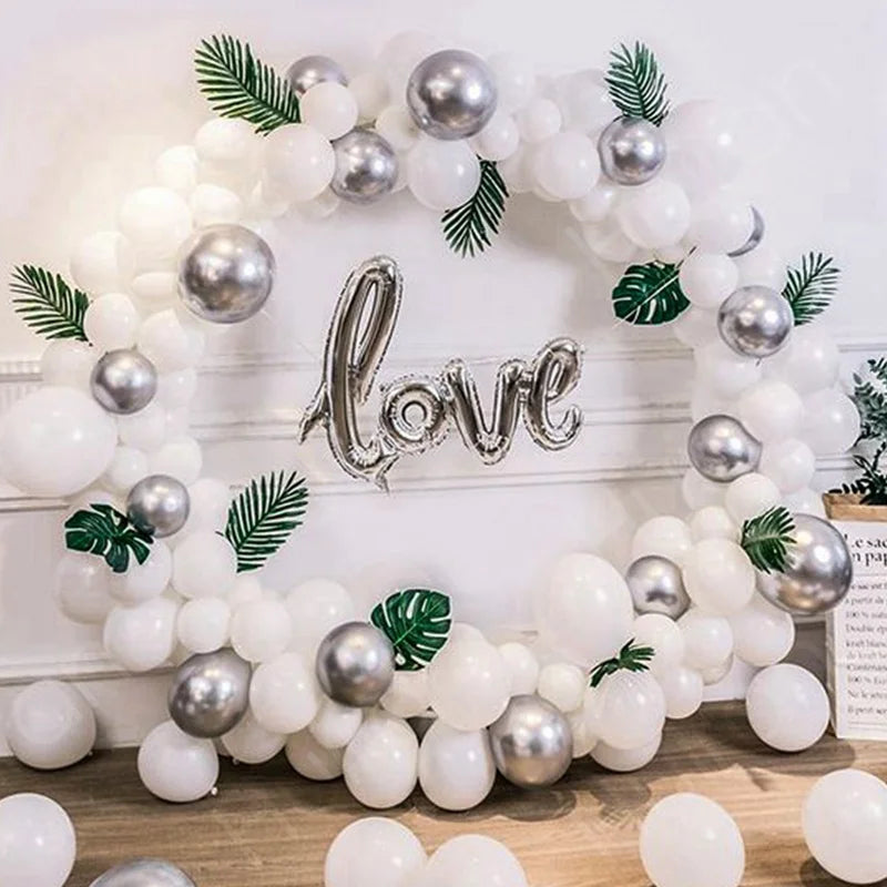 Round Balloon Arch Kit Holder Bow of Balloon Circle Wreath Balloon Stand Support Wedding Birthday Party Decor Baby Shower