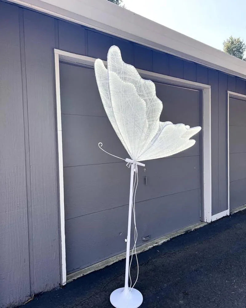60/80/100cm Wedding Butterfly Floor lamp Creative Butterfly Ceiling Lamp Butterfly Hanging Decoration Prop for Wedding Christmas
