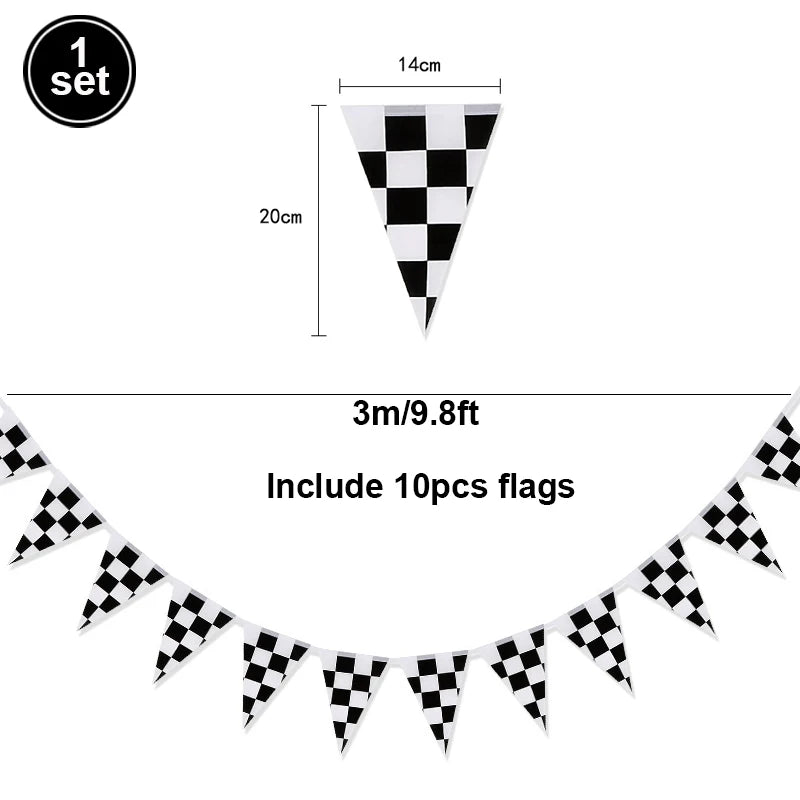 Motocross Dirt Bike Birthday Party Banner Cake Topper Foil Motorcycle Balloon for Boy Kids Motor Theme Party Decoration Supplies