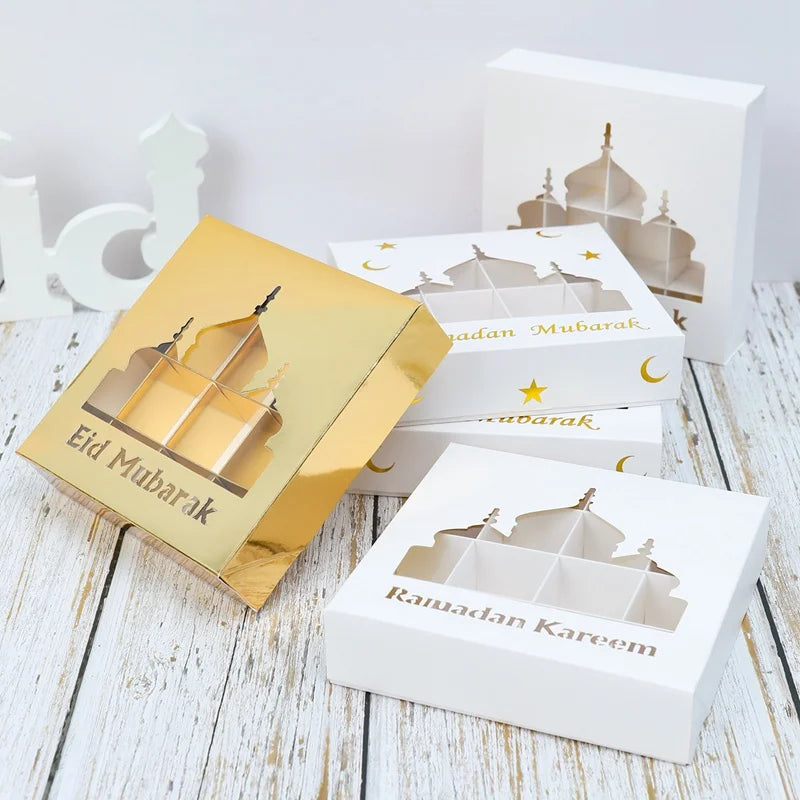 EID Mubarak Decor Candy Box Ramadan Decoration 2025 for kid Packaging Box Ramadan Kareem Islamic Muslim Party Eid Al Adha Gifts