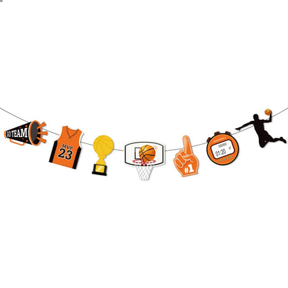 Basketball Cake Topper Happy Birthday Star T-shirt Ball Cupcake Toppers Baby Shower Kids Party Dessert DIY Baking Supplies Decor