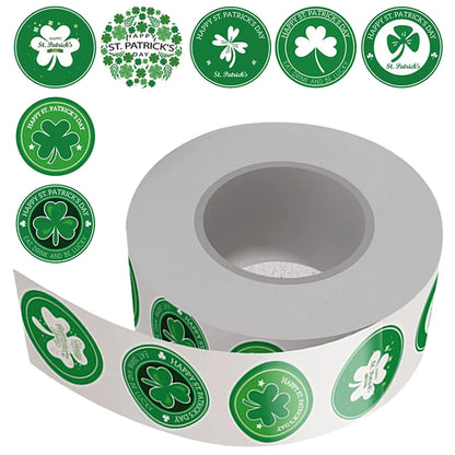 500 Pcs Handmade Label Stickers Gift Tag St Patrick's Day Patricks Plate Decals Nail