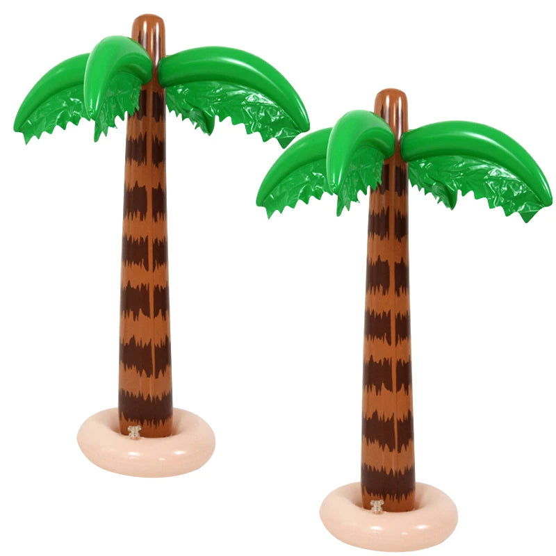 Hawaiian Party Decoration Palm Tree PVC Inflatale Toy Tropical Bird Ball Balloons Luau Summer Beach Birthday Party Supplies
