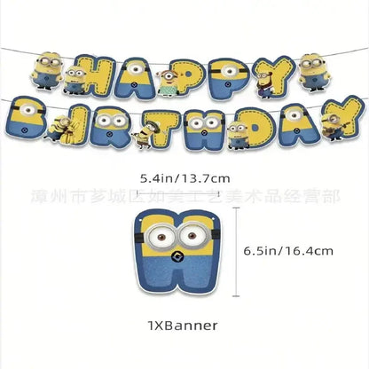 Birthday Party Disposable Tableware Plates Cups Napkins Tablecloths Balloons Decorate Party Supplies
