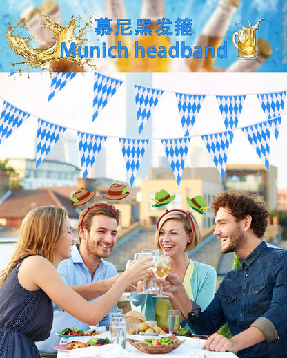 Munich beer headband photo props party decorations Love Oktoberfest headband buckle Makeup costume props christmas decoration