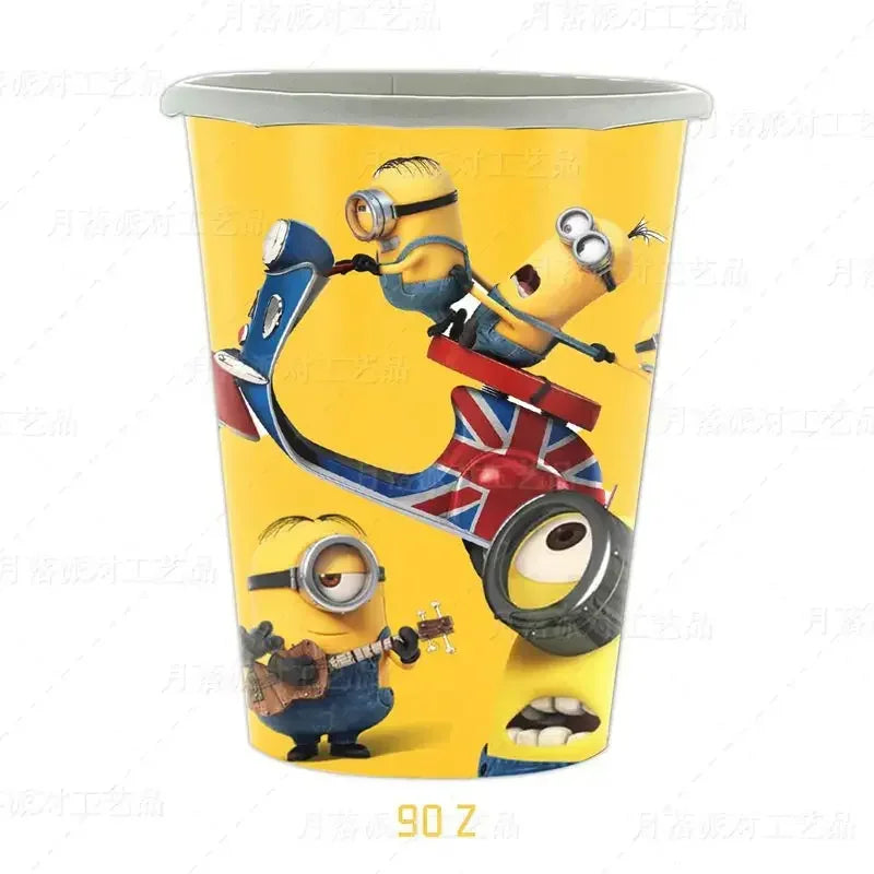Birthday Party Disposable Tableware Plates Cups Napkins Tablecloths Balloons Decorate Party Supplies