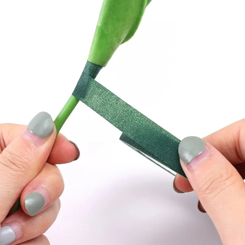 10/1Rolls Green Bouquet Floral Tapes Self-adhesive Stamen Wrapping Paper Tape DIY Flowers Decor for Florist Wedding Party Props