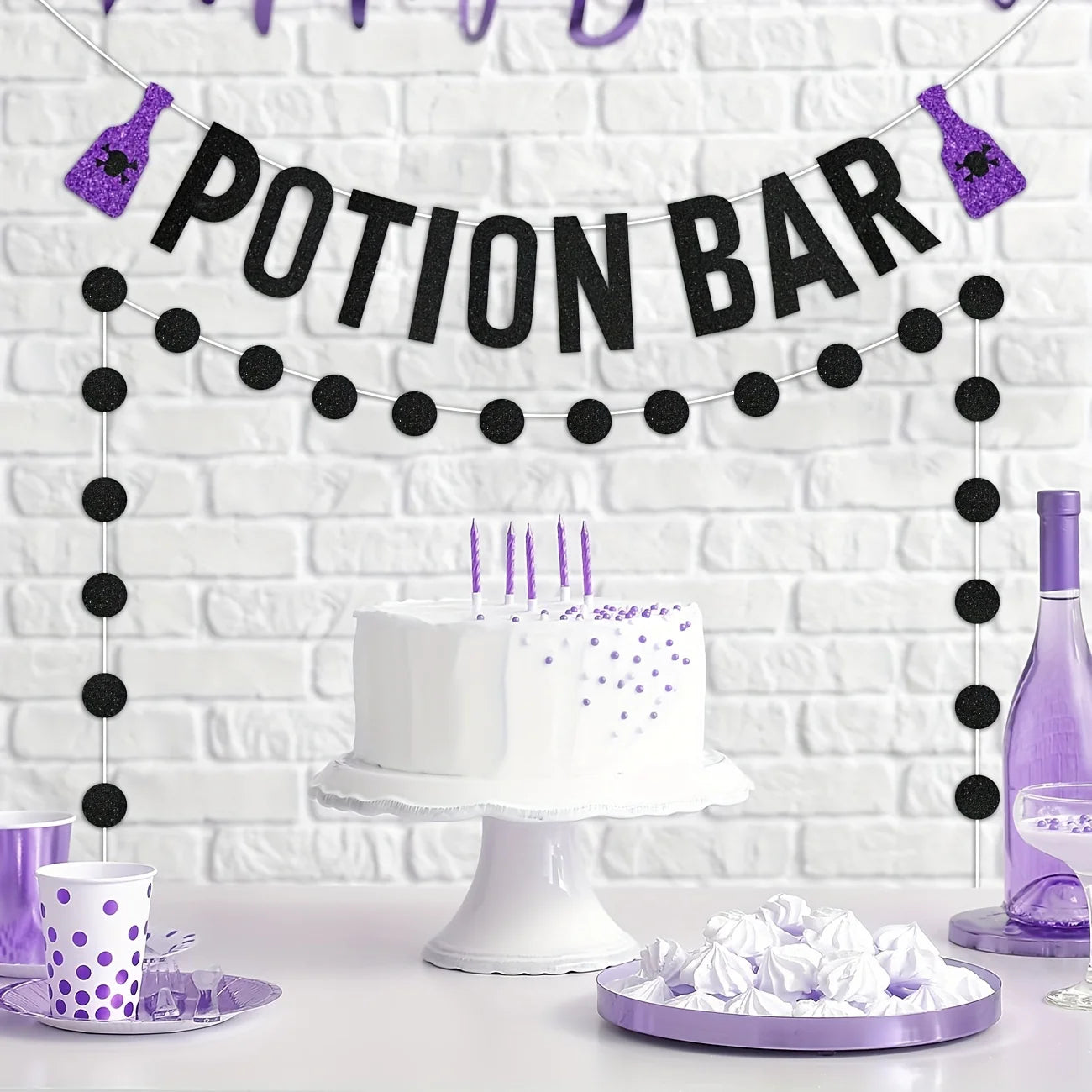Potion Bar Banner Halloween Halloween Party Decorations for Adults Pick Your Poison Banner Hocus Pocus Halloween Decorations Hal