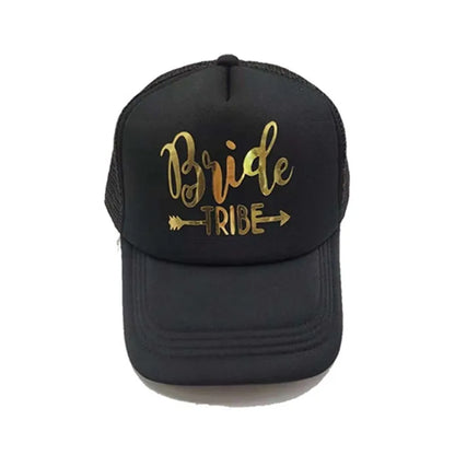 Bride Mesh Hat Wedding Decoration Hen Bachelorette Party Bridal Shower Team Bride To Be Baseball Cap Marriage Gift