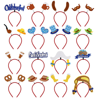 Munich beer headband photo props party decorations Love Oktoberfest headband buckle Makeup costume props christmas decoration