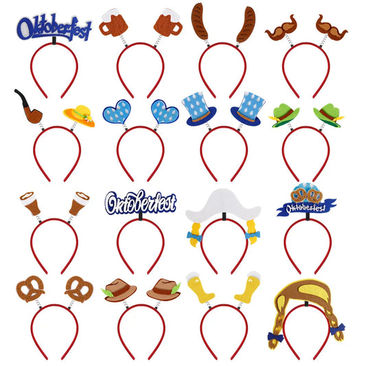 Munich beer headband photo props party decorations Love Oktoberfest headband buckle Makeup costume props christmas decoration