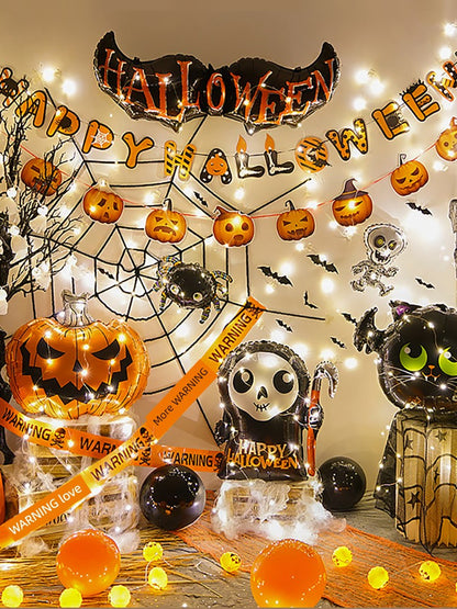 Background Wall Decoration Pumpkin Lamp Children Props Balloon