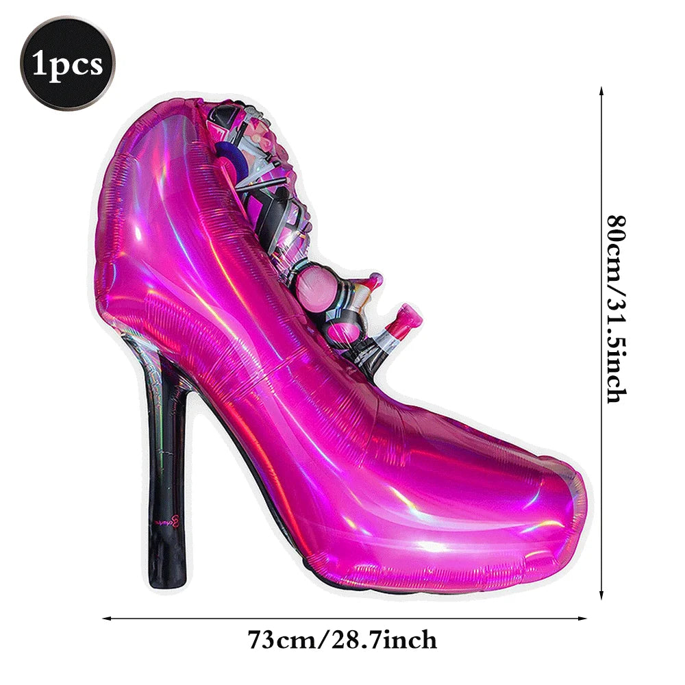 Sexy Lingerie Aluminum Foil Balloon Bachelorette Party Whiskey Red Lips High Heel Adult Party Bride Wedding Hen Night Decoration