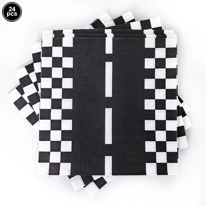 Tire Napkins Race Car Napkin Wheel Paper Napkin Car Party Decor Race Car Party Supplies for Birthday Baby Shower Birthday Party