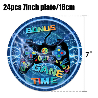 Video Game Birthday Party Decoration Video Game Happy Birthday Paper Plates Cups Napinks Tablecloth Background Balloons Supplies