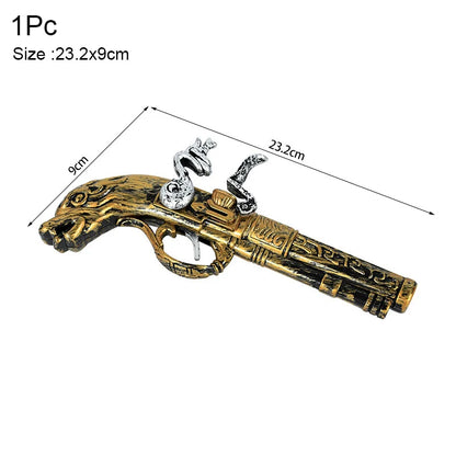 Pirate Theme Party Decoration Pirate Captain Hat Patch Pistol Treasure Toys For Kids Birthday Party Decor Halloween Cosplay Prop