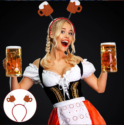 Munich beer headband photo props party decorations Love Oktoberfest headband buckle Makeup costume props christmas decoration