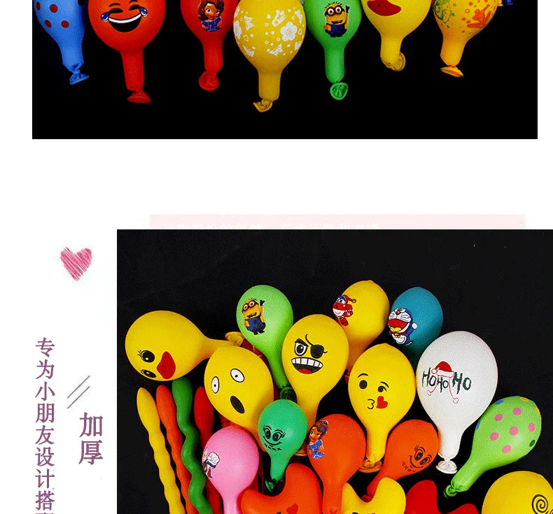 50/100pcs 3D Cartoon Balloons Special-Shape Birthday Party Decoration Helium Inflatable Balloons Animal Duck Rabbit Balloon