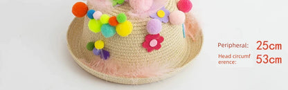 Easter Hat DIY Rabbit Chicken Kindergarten Handmade Material Kit Kids Matching Performance and Catwalk Activity