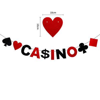 Casino Birthday Decorations Las Vegas Party Foil Curtains Backdrop Balloon New Years Eve Party Poker Decor Supplies