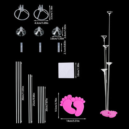 NEW 1/2set Pink Blue Gender Reveal Balloon Stand Kit Boy or Girl Baby Shower Balloon Support Kids Birthday Party Decoration