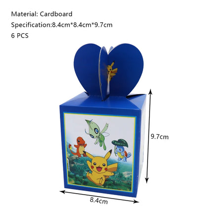 Pokemon Birthday Party Decoration New Lightning Pikachu Balloon For Kids Event Supplies Disposable Tableware Banner Backdrop