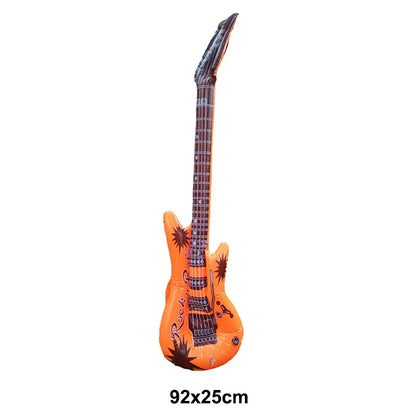 Inflatable Rock Star Toy Ballon Inflatable Party Props Balloons Guitar Saxophone Keyboard Piano Rock Toys Karaoke Party Decors